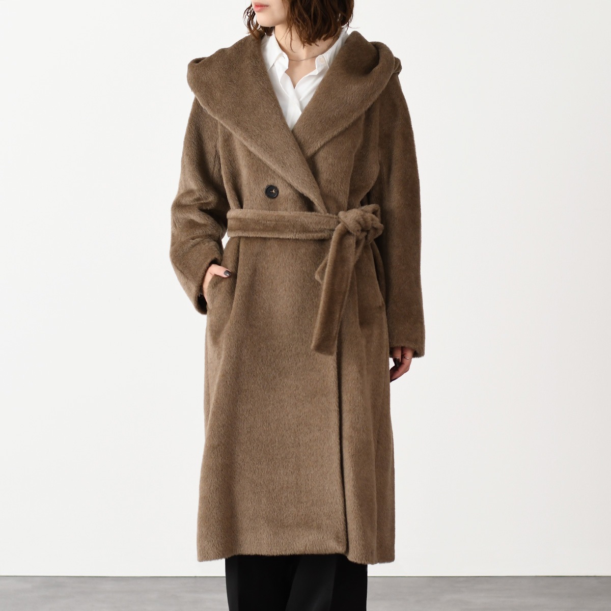 コート アウター ELIANA エリアナ アルパカウールコート 9016184306 レディース ブラウン