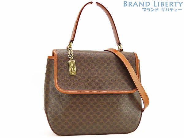 美品セリーヌヴィンテージマカダム2WAYトップハンドルバッグハンドバッグショルダーバッグ