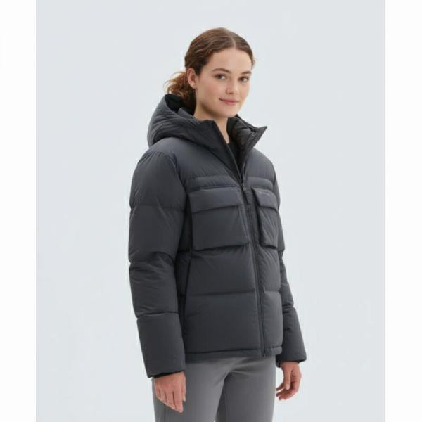 SNOWPEAK APPAREL ユーティリティフード ヘビージャケット S24WMKDJ21 チャコール