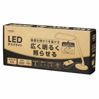 YAZAWA（ヤザワコーポレーション） 調光調色USB出力機能付きLEDデスクスタンド SDL10C01WH