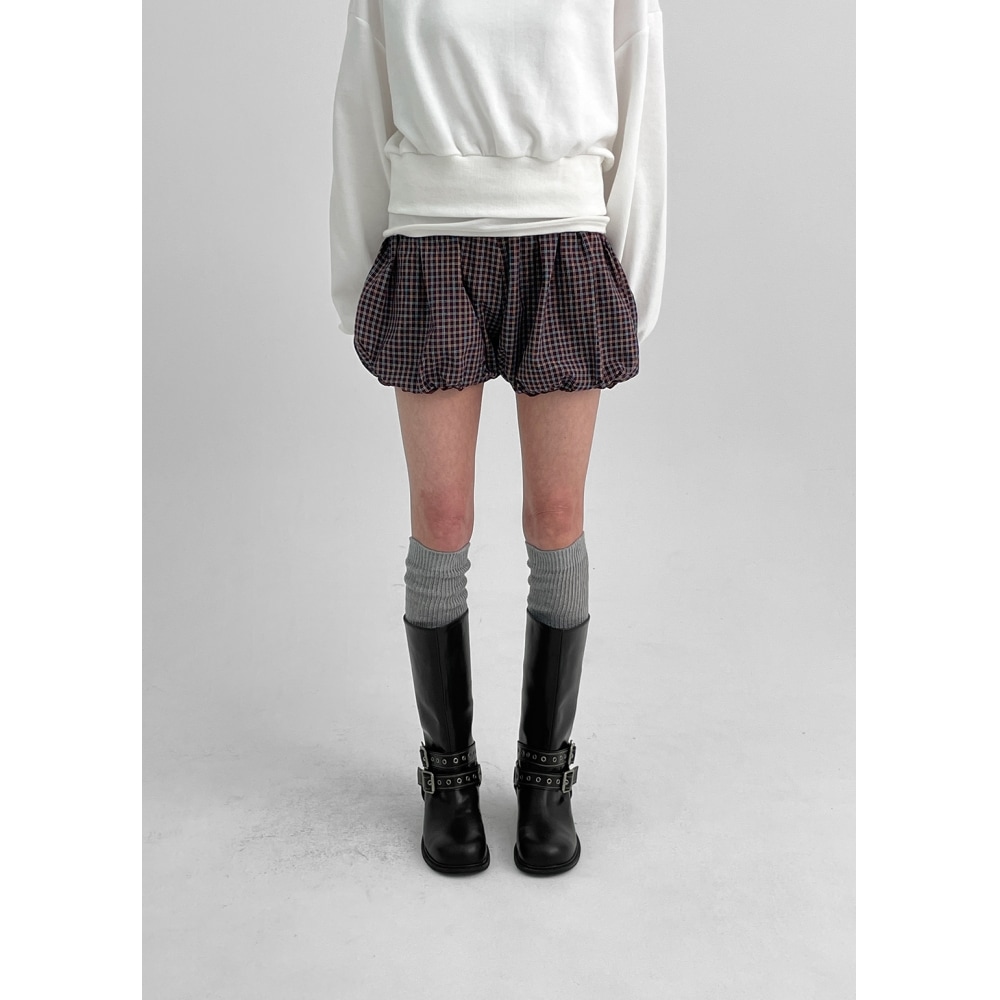 ブラックアップ STORO チェックバルーンショーツ