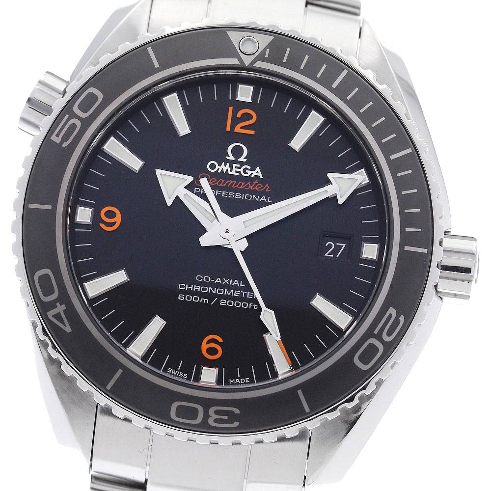 オメガ OMEGA 232.30.46.21.01.003 シーマスター プラネットオーシャン 600M デイト 自動巻き メンズ 良品 保証書付き_901228【中古】