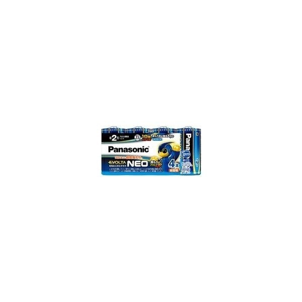 【10個セット】パナソニック アルカリ乾電池 EVOLTA NEO(エボルタネオ) 単2形 4本パック LR14NJ/4SW[EVOLTA(エボルタ)]