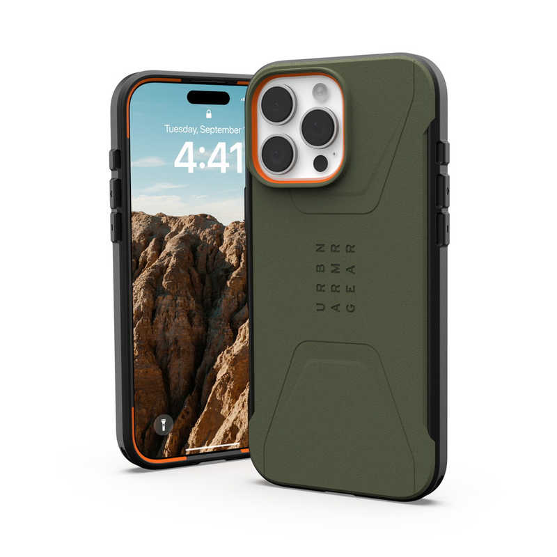 UAG　iPhone 16 Pro Max 耐衝撃ケース MAGSAFE対応 CIVILIAN オリーブ　UAG-IPH24LA-CMS-OL