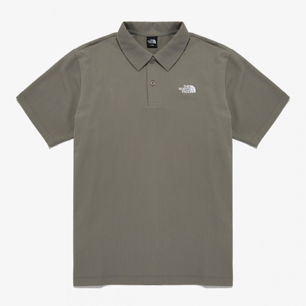 [ノースフェイス公式] NT7PR07C メンズスイング半袖ポロ_セメント