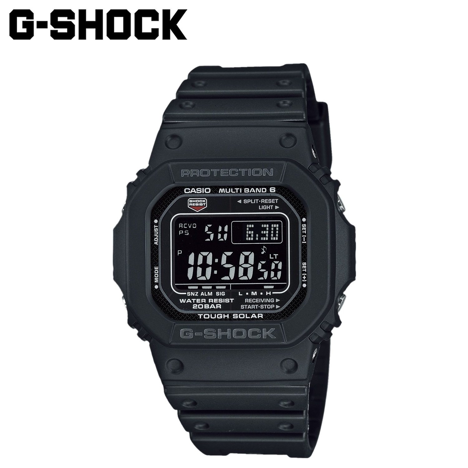 G-SHOCK 腕時計 GW-M5610U-1BJF 5600 防水 ソーラー充電 ジーショック Gショック G-ショック メンズ レディース