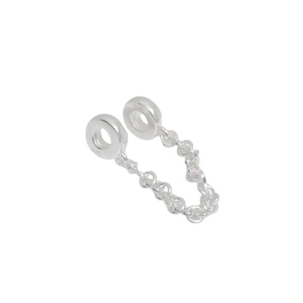 Moments Linked Hearts Safety Chain チャーム 792274c00-05 レディース シルバー