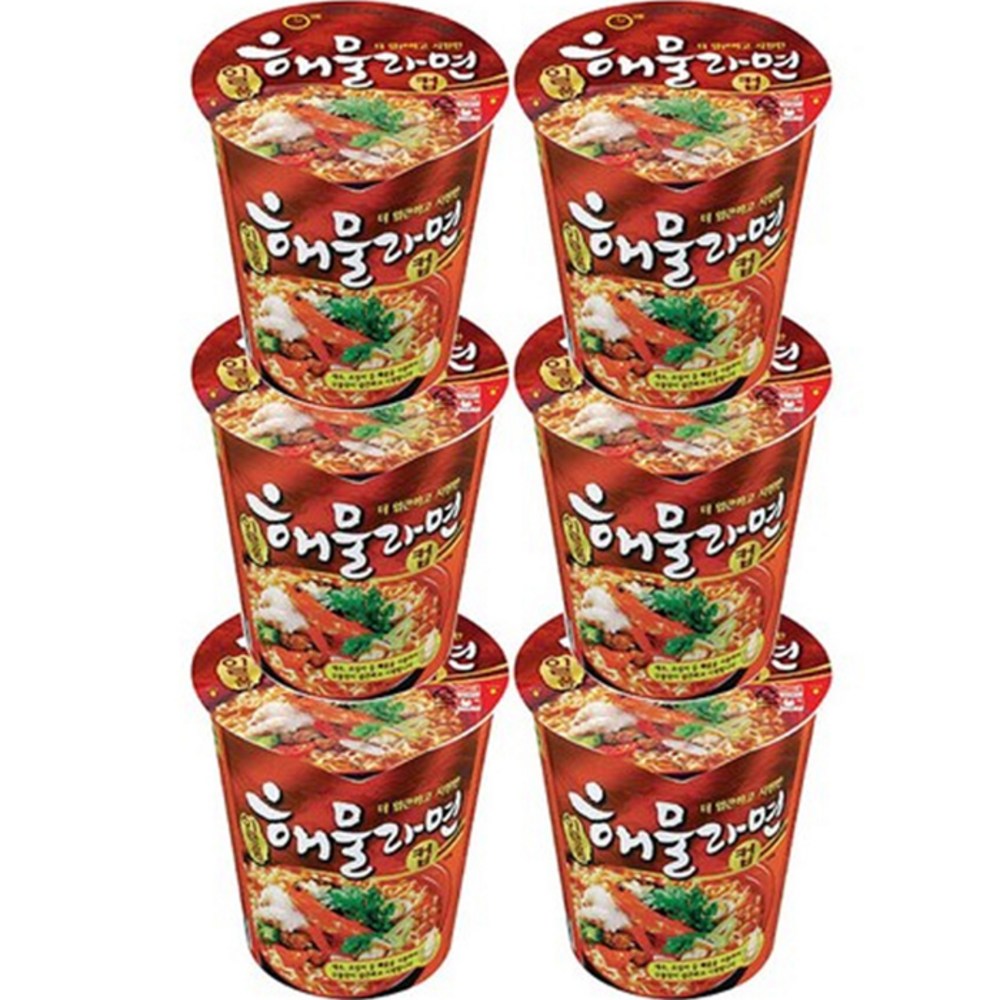 [韓国食品]八道絶品シーフードラーメンカップラーメン6個