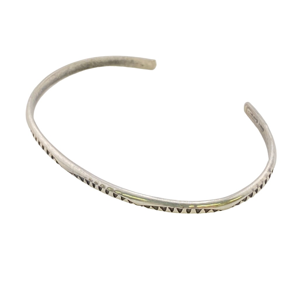 ALL SILVER(STAMPSMAY VARY) BR13 シルバー バングル シルバー ユニセックス ブランド
