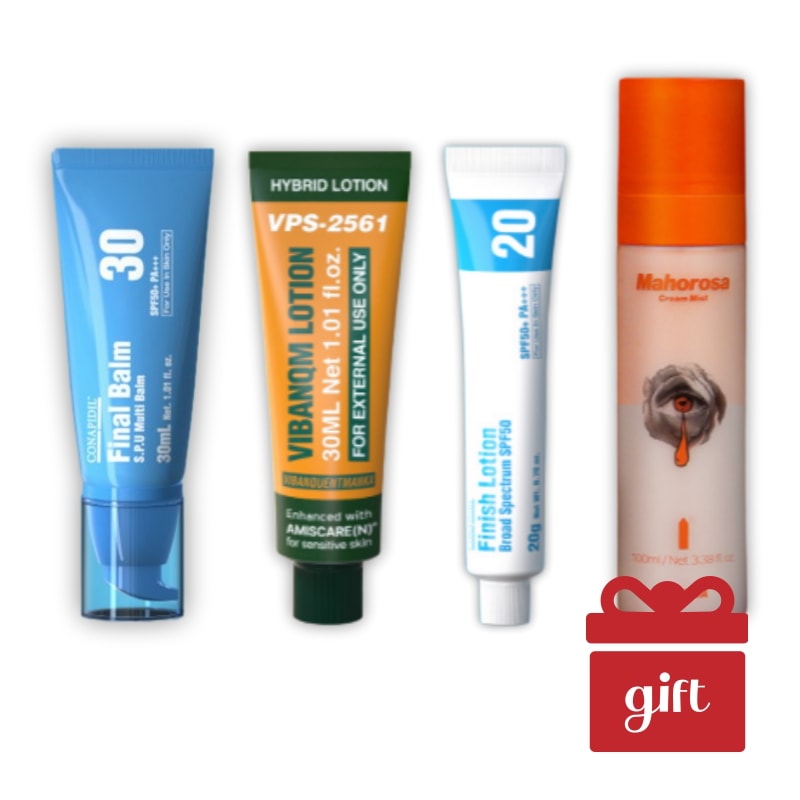 【NEW4点セット/関税なし】CONAPIDIL Final30ml＋Vibanquentmanka Lotion30ml＋Finish Lotion20ml＋Mahorosa Mist100ml