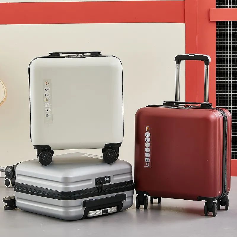 荷物PC耐摩耗性18インチスーツケース女性用小型軽飛行機男性用高級ビジネス搭乗パスワードボックス20