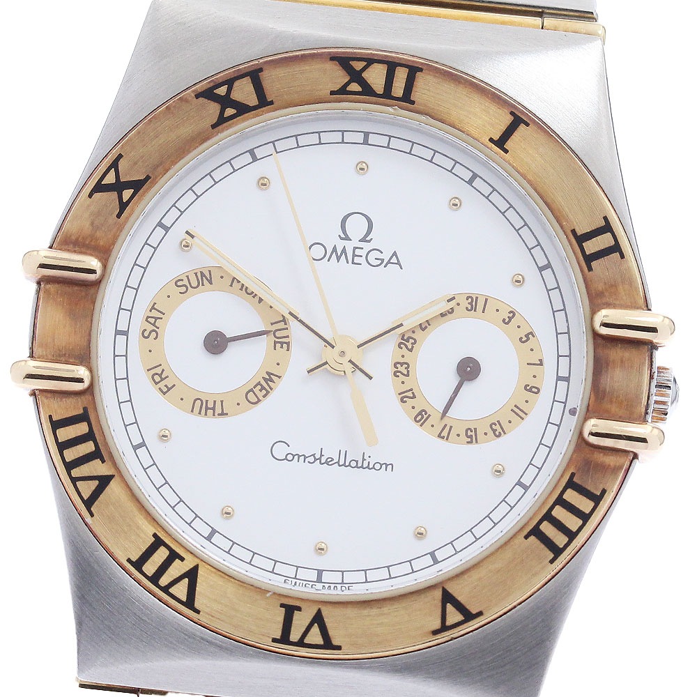 オメガ OMEGA コンステレーション フルバー デイデイト クォーツ メンズ _889288【中古】