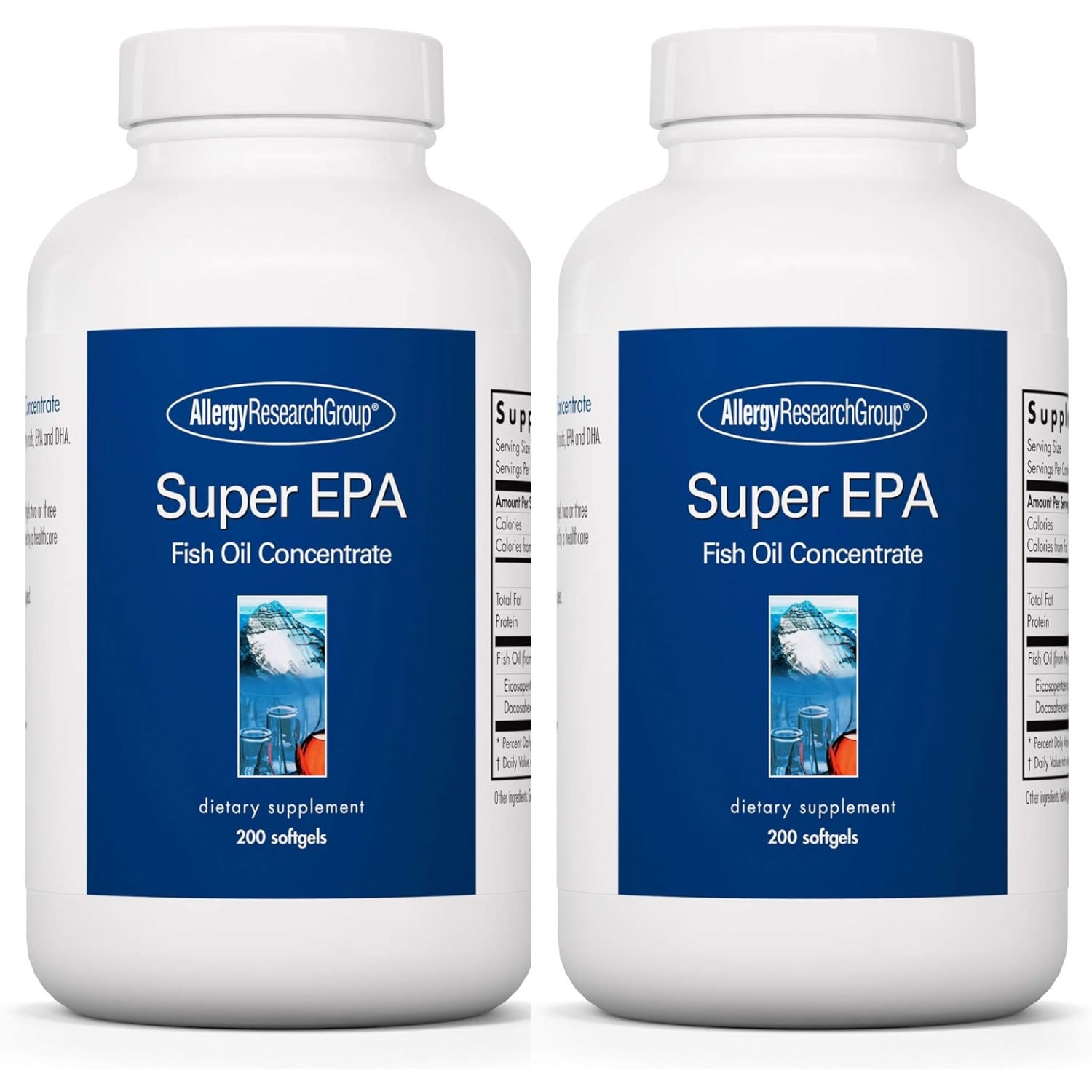 スーパーＥＰＡ & DHA 　２００ソフトカプセル　（EPA Fish Oil Concentrate 200 gels）　[海外直送品]　2ボトル
