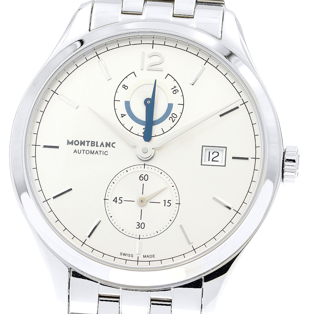 モンブラン MONTBLANC MB112648 ヘリテイジ クロノメトリー デイト 自動巻き メンズ 美品 箱付き_880505【中古】