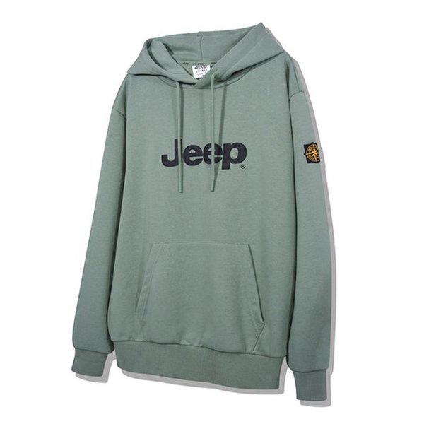 ビッグロゴ発泡プリント男女共用フード付きTシャツ JO3THU005MT
