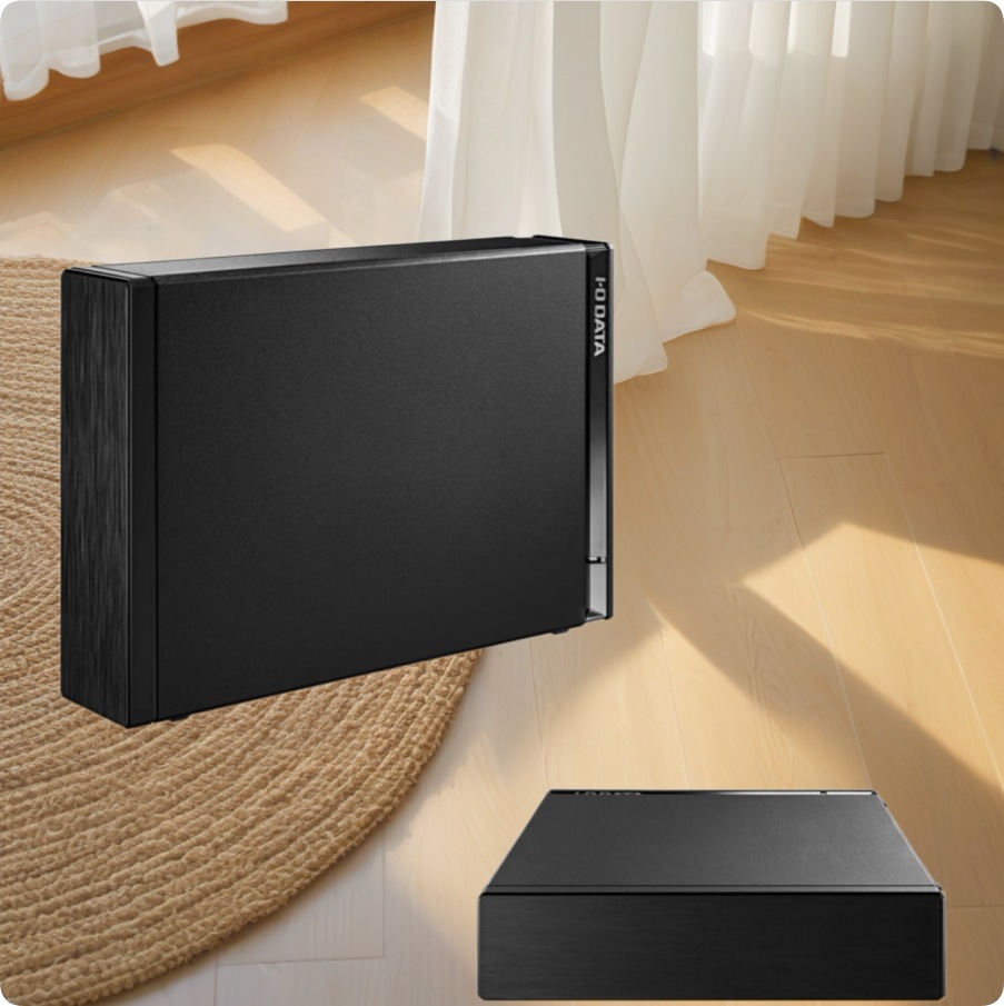 外付けハードディスク HDD-UTBシリーズ 2TB テレビ録画＆パソコン両対応 縦置き・横置き対応 電源連動機能搭載 ブラック HDD-UT2KB