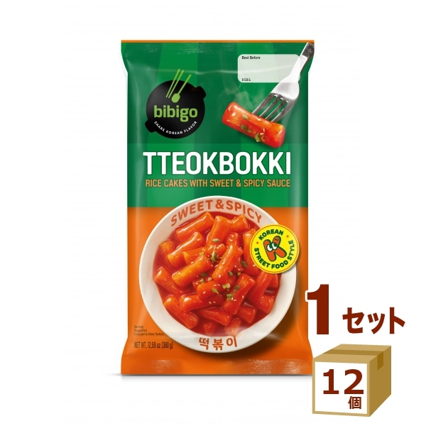 CJフーズ bibigo ビビゴ トッポッキ オリジナル トッポギ 360g 12個 食品