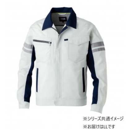 桑和 964 長袖ブルゾン(反射材付き) LLサイズ シルバーグレー(22) SOWA