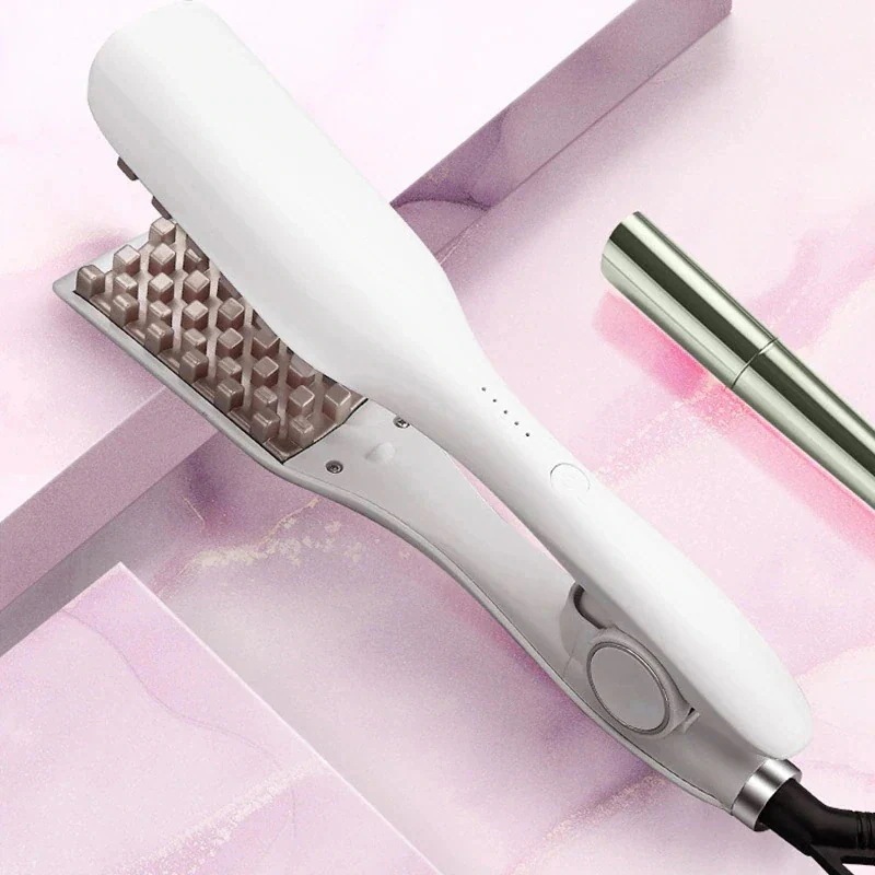 5つの温度レベルを備えた3Dヘア ストレートアイロン 携帯便利 旅行 セラミックおよびコーンパーラー 新品カールアイロン