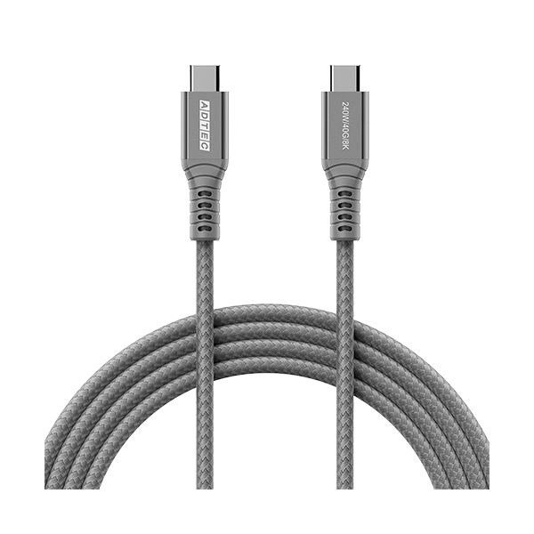 （まとめ） アドテックUSB4 Gen3 PD対応 Type-C to C ケーブル（240W出力） ブラック APC-V1024CC-U4G3-BK1本 [x3セット] 7,976円