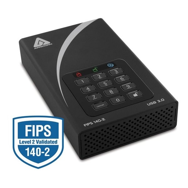 Aegis Padlock DT セキュアストレージ 2TB 3.5インチ 外付け ADT-3PL256F-2000 R2 ADT-3PL256F-2000 R2