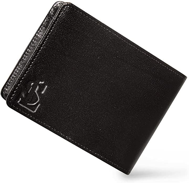 財布 メンズ 二つ折り マネークリップ 型 ミニ財布 Playmal( ブラック)