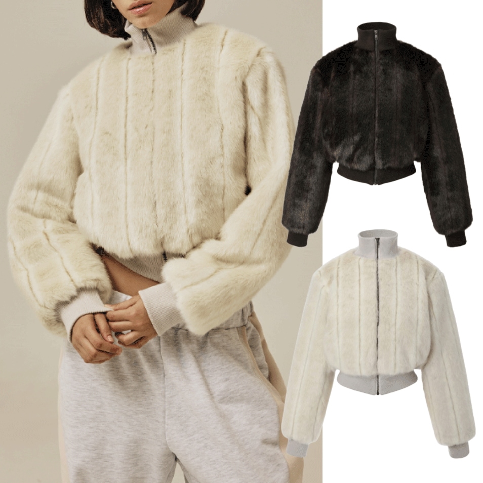 24FW Dorothy zip-up jacket ファージャケット(2 COLORS)