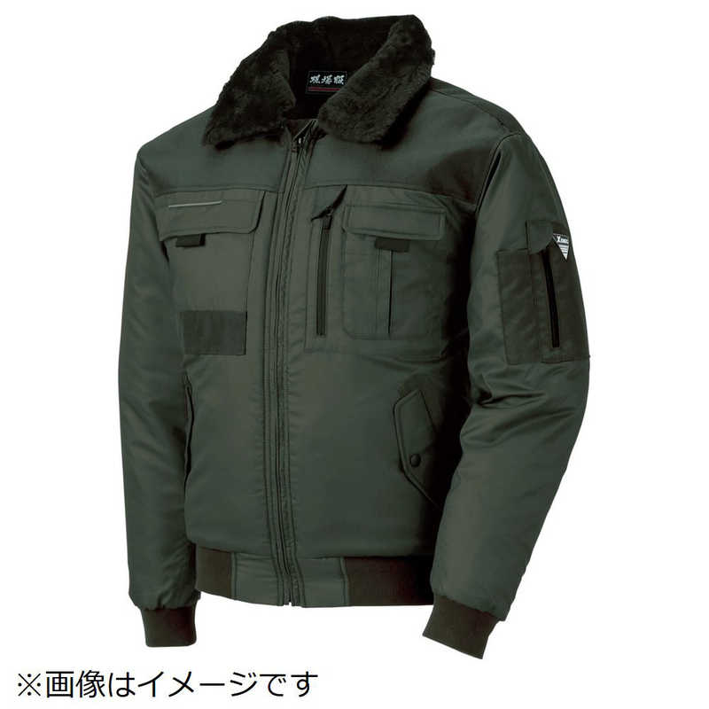 ジーベック　222 現場服 防寒ブルゾン LL OD　222-64-LL