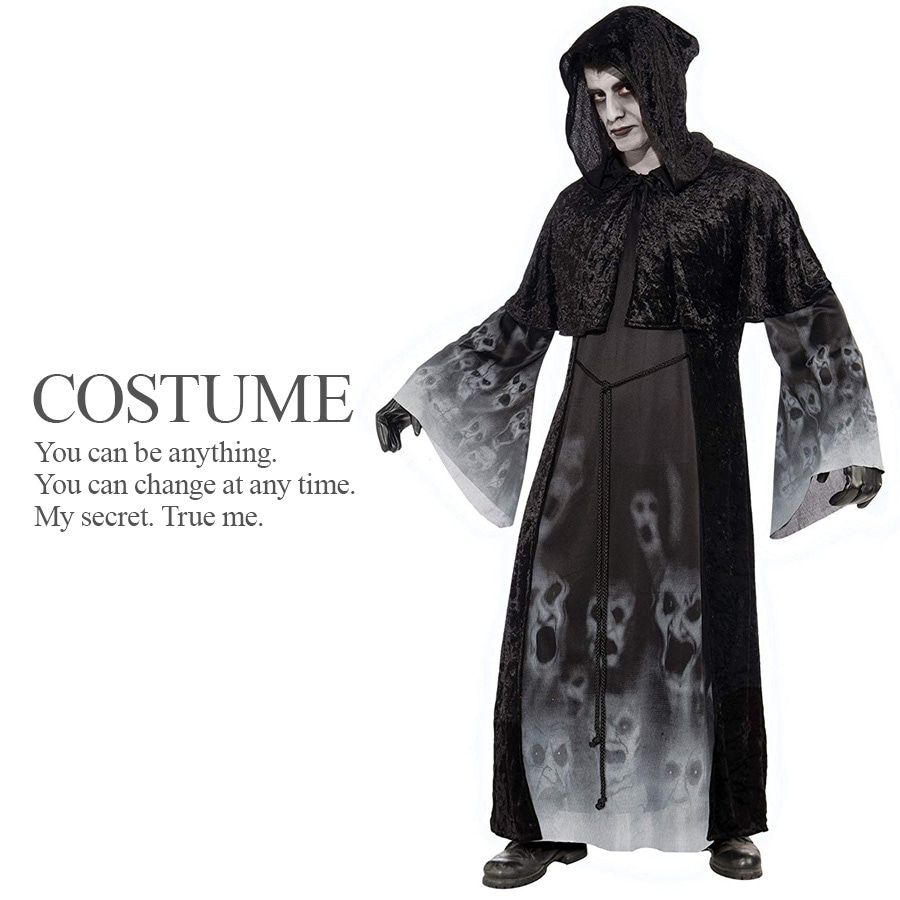 大人用フォーゴットンソウルズ メンズ ゴースト 死神 仮装 演劇 ハロウィン コスプレ 衣装 コスチューム 【Rubies ルービーズ】