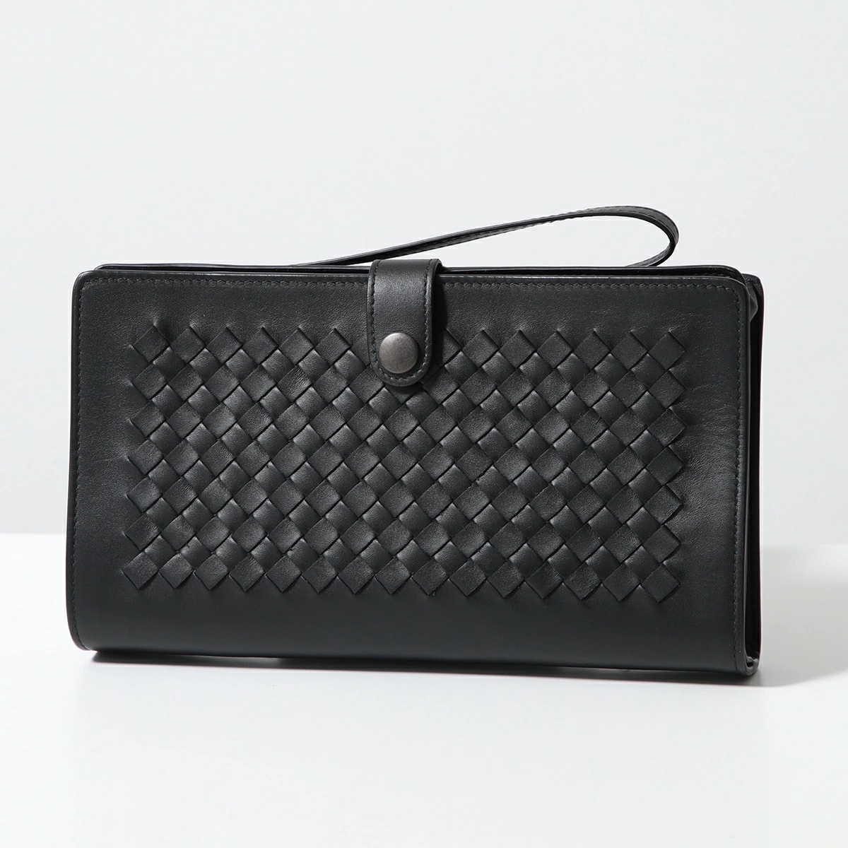 BOTTEGA VENETA ボッテガヴェネタ クラッチバッグ 577686 V4651 メンズ イントレチャート レザー リストレット付き 鞄 1000 577686V46511000