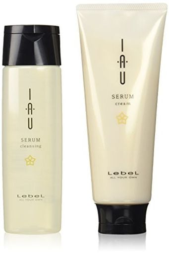 ルベル イオ セラム クレンジング シャンプー 200ML & クリーム トリートメント 200ML セット IAU SERUM