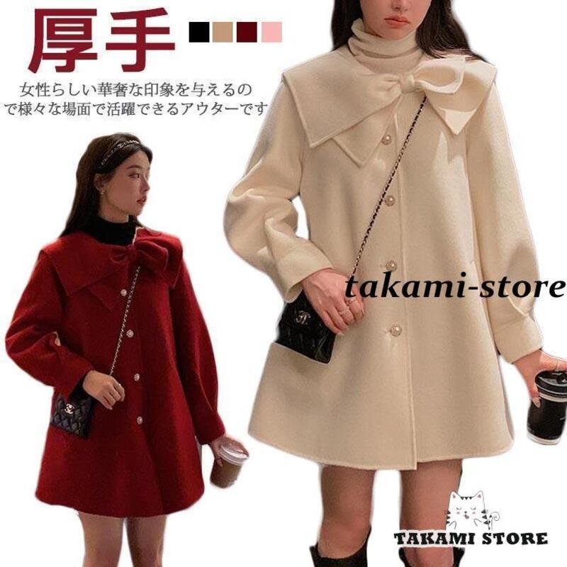 女性用冬用チェスターオータムドレスアウタージャケットミディアムレングスリボントレンチコート厚手長袖ルーズフィット