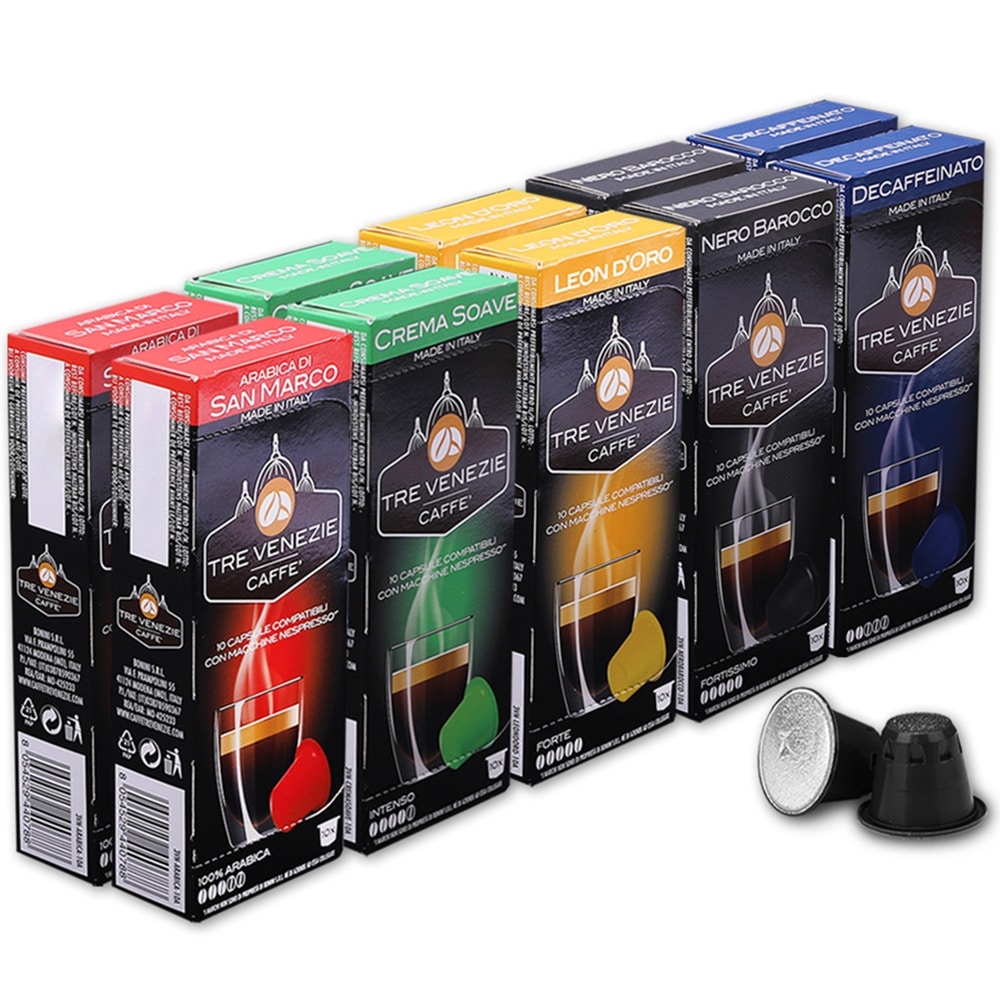 TRE VENEZIEネスプレッソ 互換 カプセルコーヒー 5種 x 20p 100