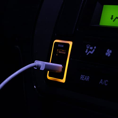 USB 充電 ポート ハイエース200系 4型/5型/6型 他 汎用 5V/2.1A急速充電対応 ス