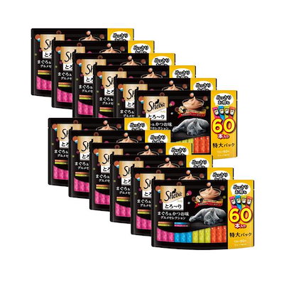 シーバ とろーりメルティ まぐろ＆かつお味グルメセレクション 12g×60本入