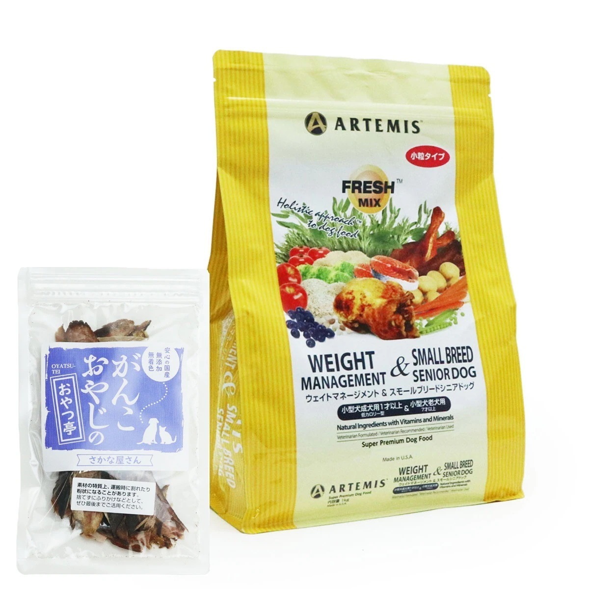 【メーカー出荷賞味期限2026年2月23日】フレッシュミックス ドッグフード ウエイトマネージメント＆スモールブリード シニア 6kg【お試し国産お魚おやつ約20g付き】