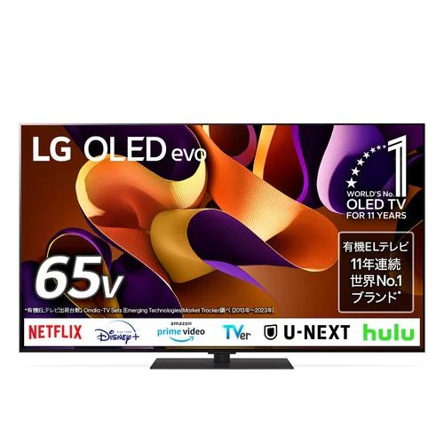 【無料長期保証】LG Electorinics Japan OLED65G4PJB 有機ELテレビ 65V型 ／4K対応 ／BS 4Kチューナー内蔵 ／YouTube対応 ／Netflix対応 ブラッ