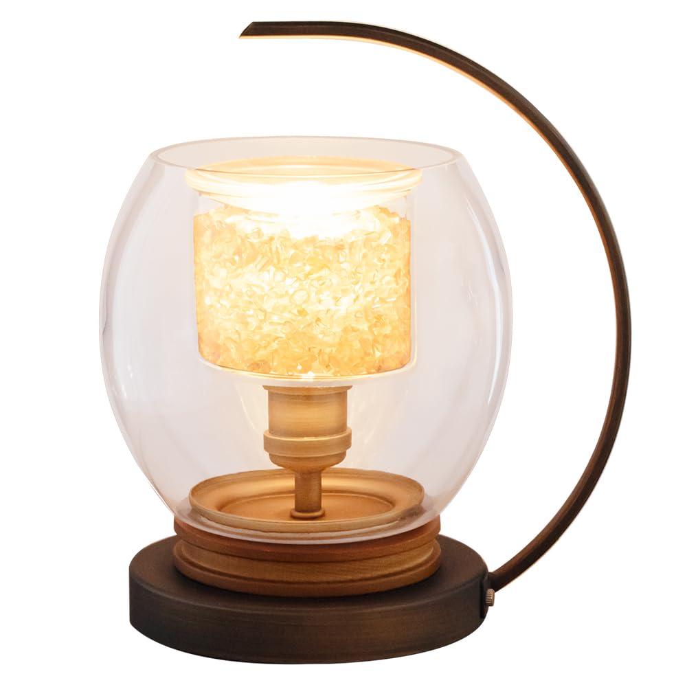 Ampoule アロマライト アロマランプ テーブルランプ 間接照明 アンティーク レトロ パワーストーン 天然石 Chalio シャリオ