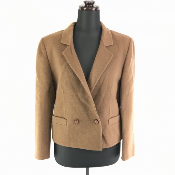 イタリア製HERNOショート丈/ウールテーラードジャケット【42/Womens size-M/茶系】シンプル/両袖裏地/ヘルノBC60L