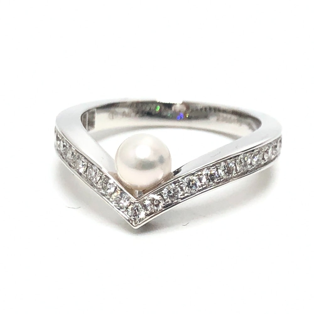Chaumet ショーメ リング・指輪 エグレット パール ダイヤ ジョゼフィーヌコレクション リング 指輪 アクセサリー K18WG シルバー