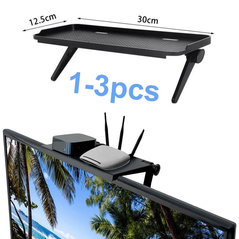 テレビ画面用の調整可能な棚,13個,棚の下,コンピューター,ラップトップ,デスクトップディスプレイ,収納スタンド