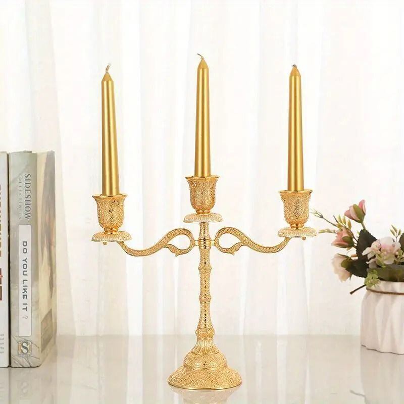 キャンドルホルダー ヴィンテージ メタル ゴールド 金 エレガント おしゃれ 置物 パーティー 雑貨 ウェディング ダイニング リビング 6,151円