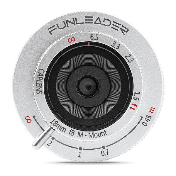 FUNLEADER FL188M (S) シルバー CAPLENS 18mm f/8.0 M ライカMマウント用