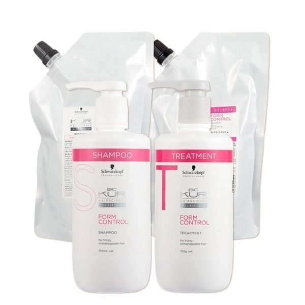 BCクア フォルムコントロール シャンプー a 750mL + 600mL + トリートメント a 750g + 600g セット
