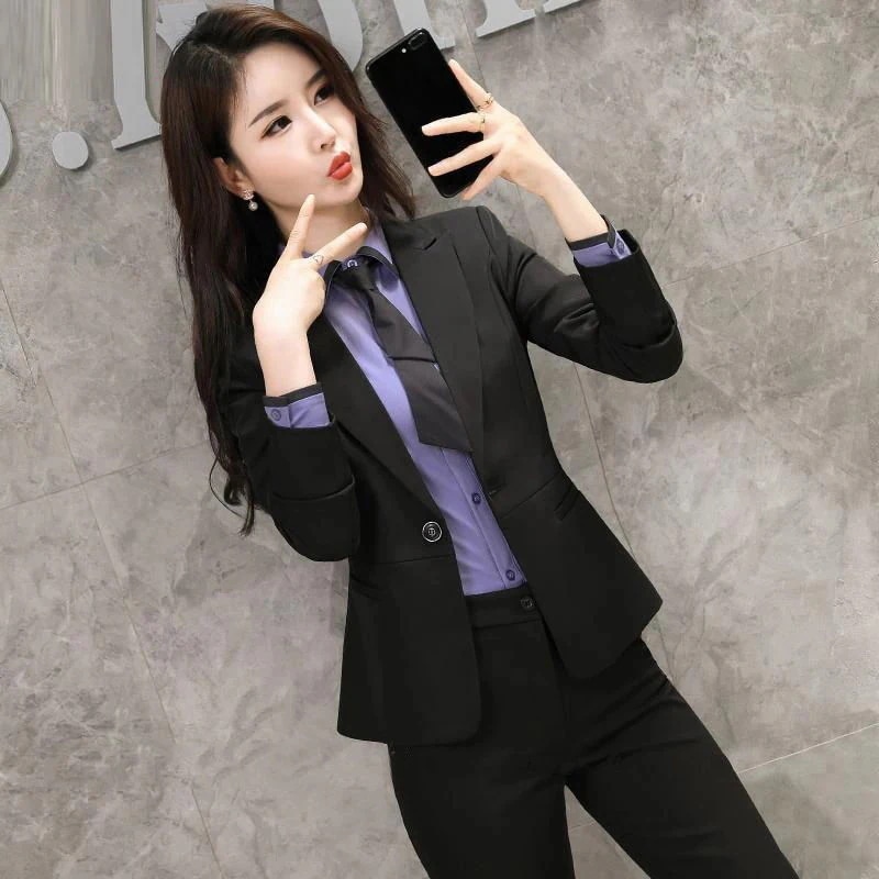 スーツ スーツ レディース スリーピーススーツ フォーマル プロフェッショナル気質 ホテルマネージャー 事務服 秋