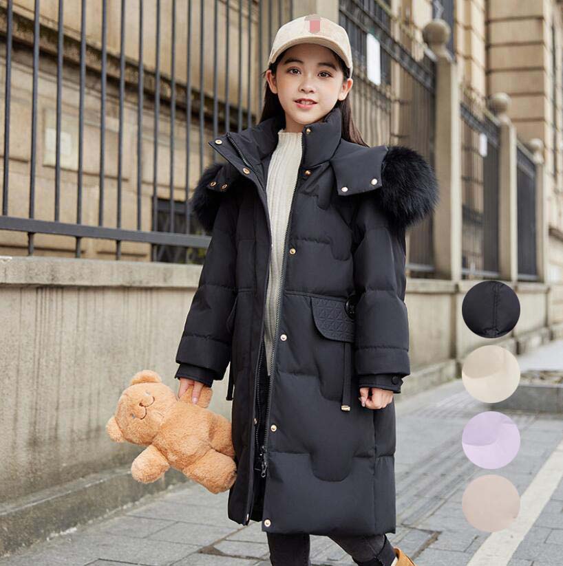 【最安値挑戦】キッズコート 子供服 防寒コート キッズダウンコート ロング丈 厚手 ダウンジャケット 中綿コート ジャケット フード付き ダウンコート 中綿 ベビー服 秋冬 女の子 男の子 通園 通学