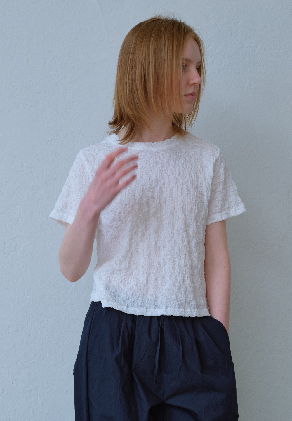 【POSZER】 STITCH T-SHIRT : WHITE