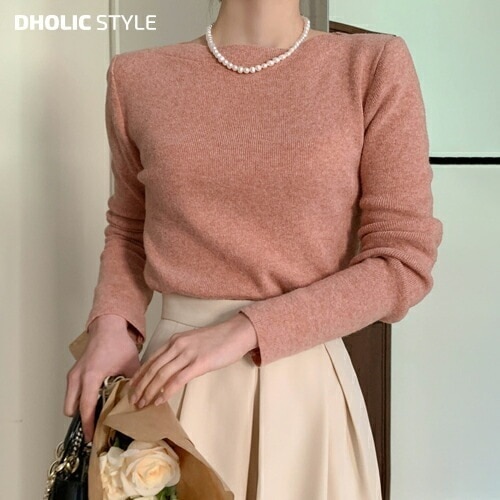 [メガ割りSALE]ボートネックニット・p631748