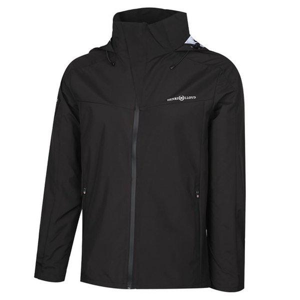 メンズプレミアムフード取り外し可能ジップアップジャンパーDW-JUA-HL23SAJK01-ブラック