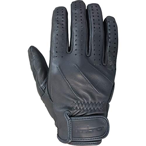 INTRO(イントロ) ヘリテージ ジャパン ブラック フルフィンガーグローブ タッチパネル対応 ブラック M
